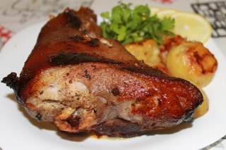 Вкуснейшая Свиная рулька,запеченная в духовке